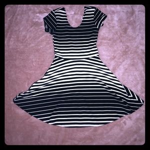 Planet gold optical illusion dress